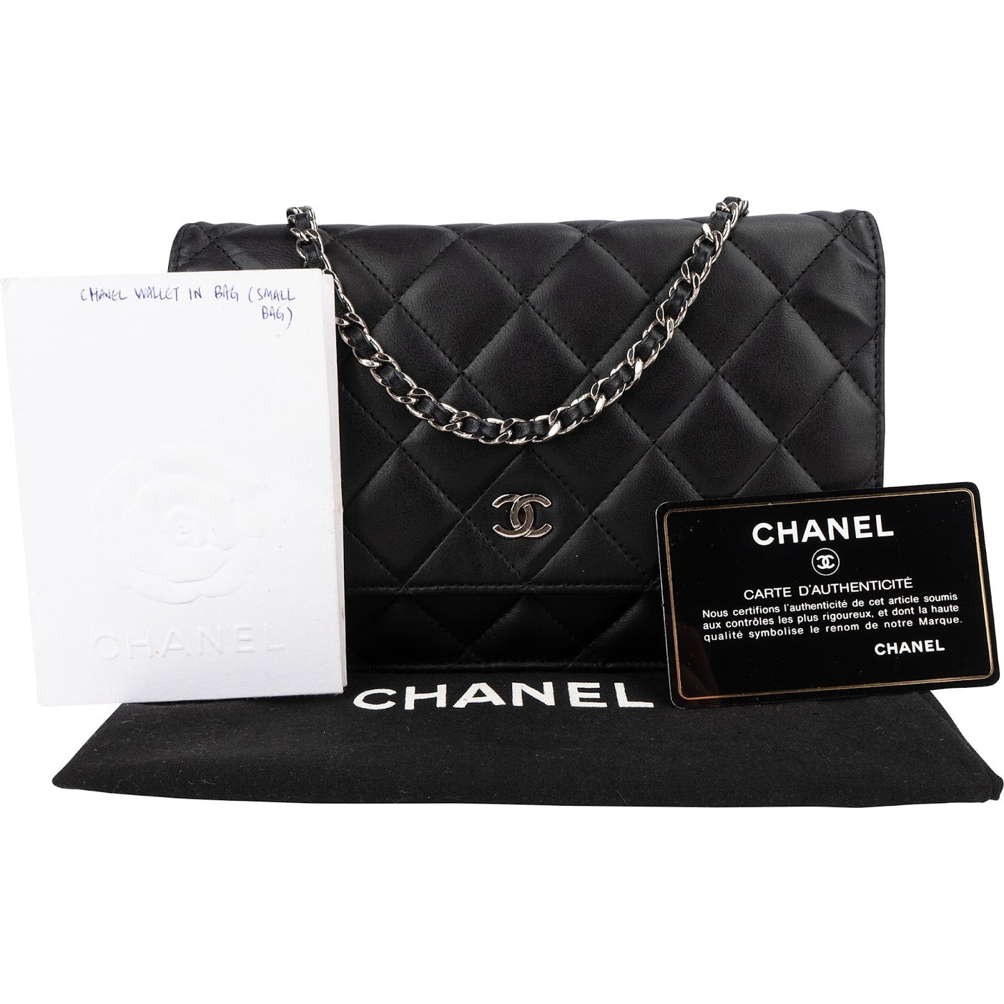Chanel Quilted Lambskin Wallet on Chain Crossbody Bag