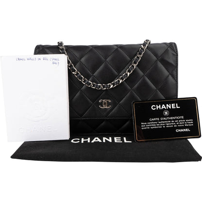 Chanel Quilted Lambskin Wallet on Chain Crossbody Bag