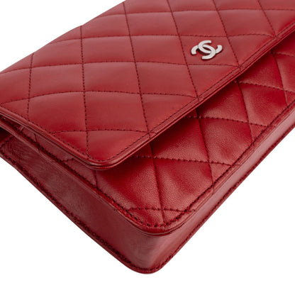 Chanel Quilted Lambskin Wallet on Chain Crossbody Bag