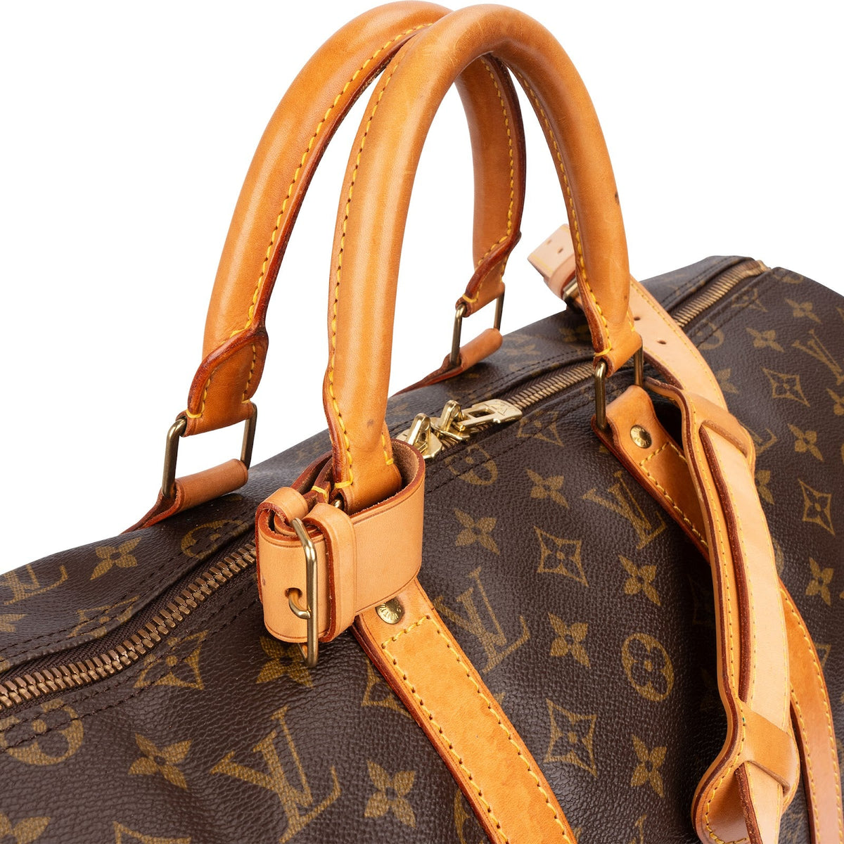 Louis Vuitton Monogram Canvas Keepall 50 Bandoulière Travel Bag
