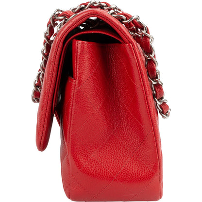 Chanel Quilted Caviar Leather Jumbo Double Flap Crossbody Bag