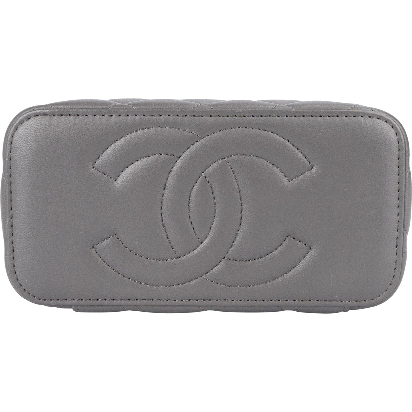 Chanel Quilted Lambskin Top Handle Vanity Case Crossbody Bag