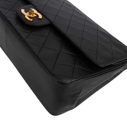 Chanel Quilted Lambskin 24K Gold Double Flap Shoulder Bag