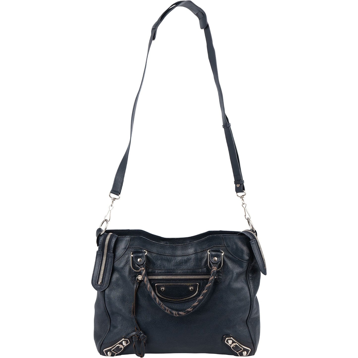 Balenciaga Blue  Leather Giant City Handbag