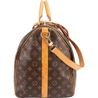 Louis Vuitton Monogram Canvas Keepall 55 Bandoulière Travel Bag