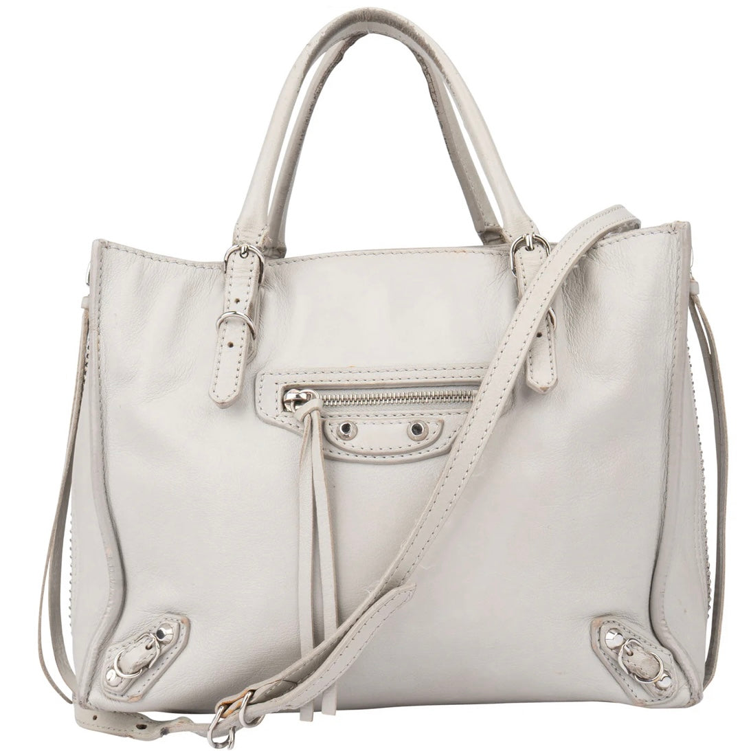 Balenciaga Black Leather City Handbag