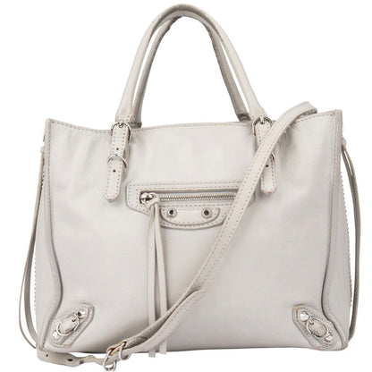 Balenciaga Black Leather City Handbag