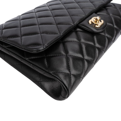 Chanel Quilted Lambskin Medium Single Flap Shoulder Bag