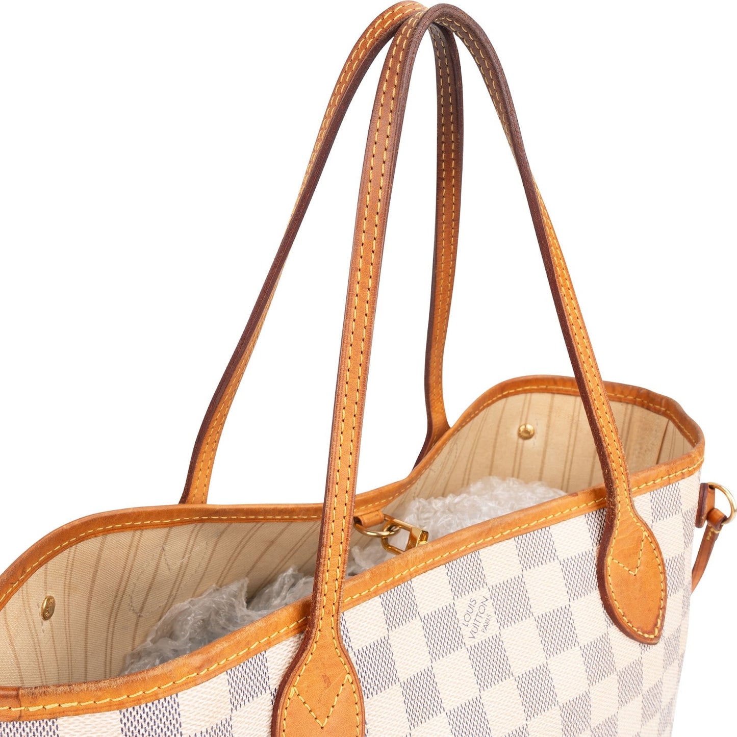 Louis Vuitton Monogram Damier Azur Neverfull PM Shoulder Bag