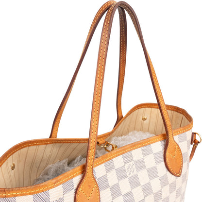 Louis Vuitton Monogram Damier Azur Neverfull PM Shoulder Bag