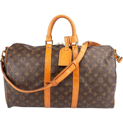 Louis Vuitton Monogram Canvas Keepall 45 Bandoulière Travel Bag