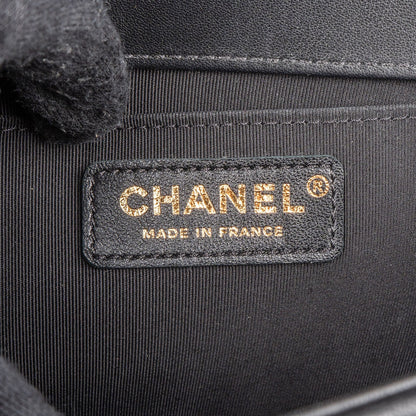 Chanel Quilted Chevron Boy Single Flap Crossbody Bag