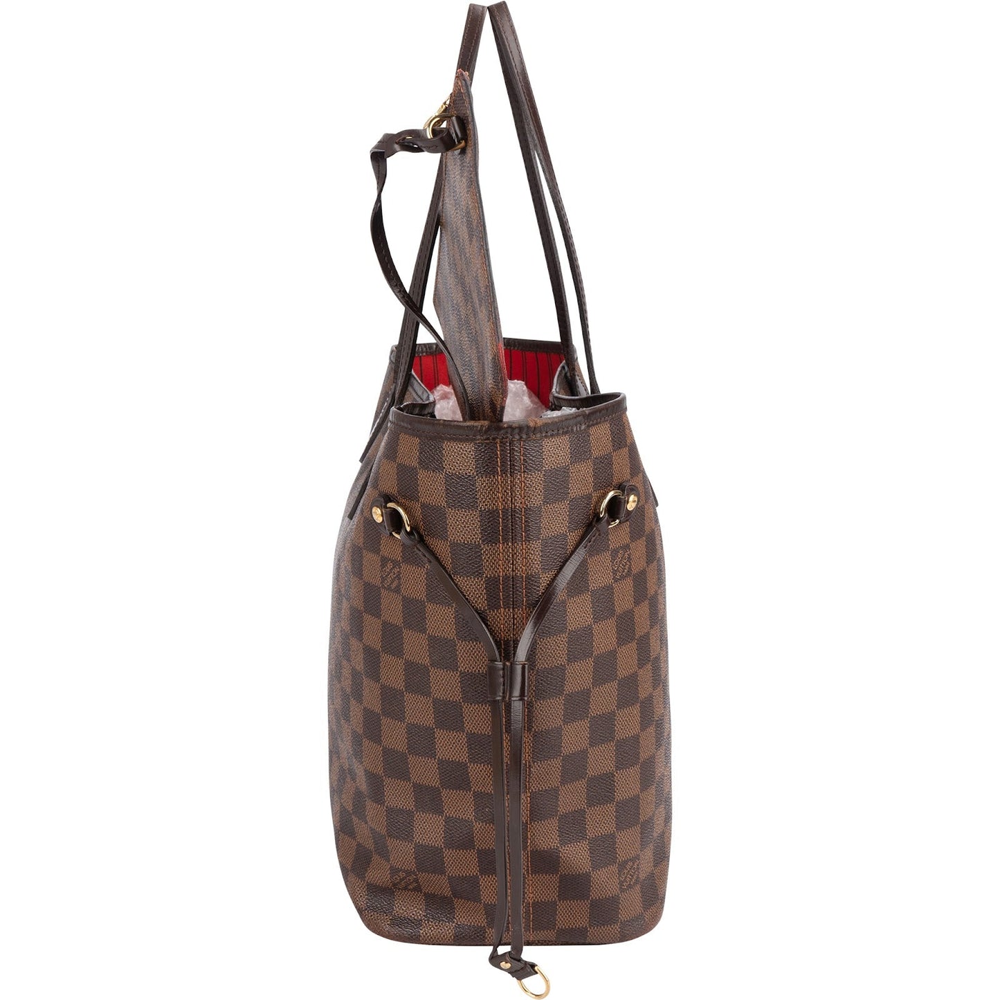 Louis Vuitton Monogram Damier Ebene Canvas Neverfull MM Shoulder Bag