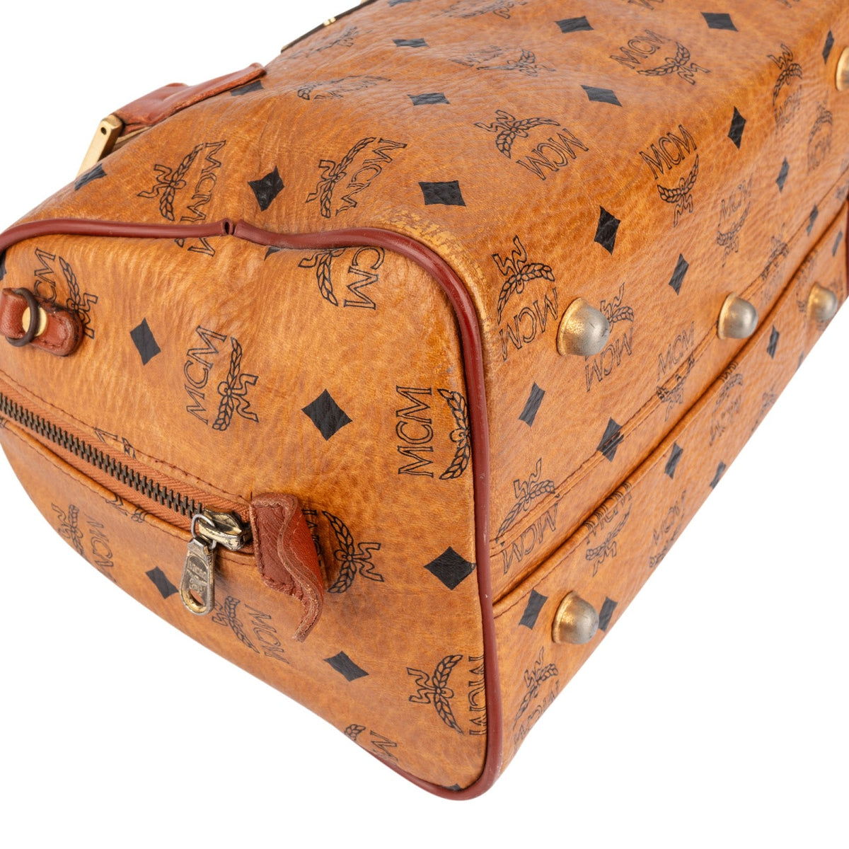 MCM Monogram Visetos Boston Handbag