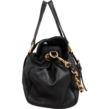 Miu Miu Vitello Daino Leather Bauletto Satchel Handbag