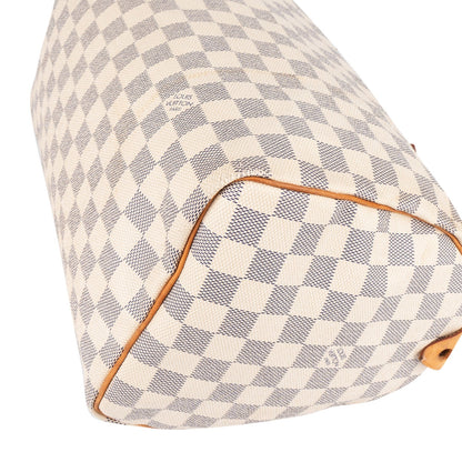 Louis Vuitton Monogram Damier Azur Speedy 30 Handbag
