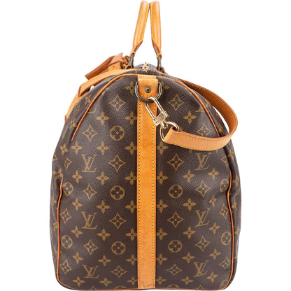 Louis Vuitton Monogram Canvas Keepall 60 Bandoulière Travel Bag