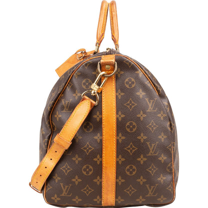 Louis Vuitton Monogram Canvas Keepall 55 Bandoulière Travel Bag