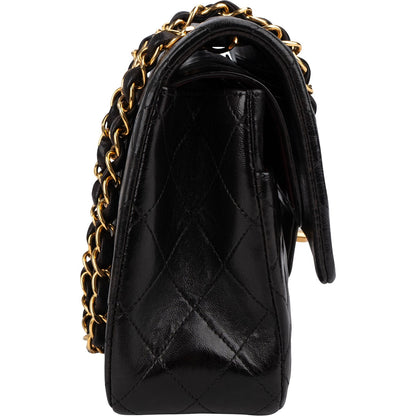 Chanel Quilted Lambskin 24K Gold Medium Double Flap Shoulder Bag