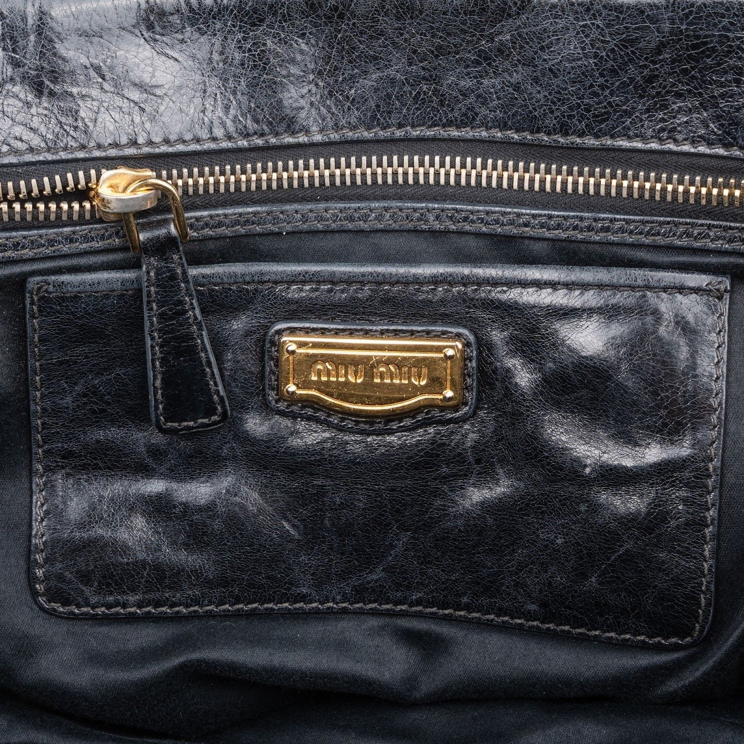 Miu Miu Matelassé Nappa Leather Bauletto Handbag