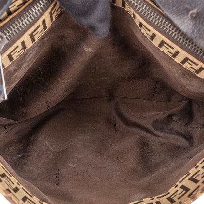 Fendi FF Monogram Baguette Buckle Shoulder Bag