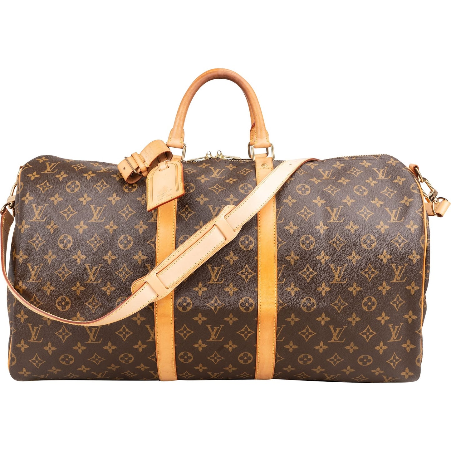 Louis Vuitton Monogram Canvas Keepall 55 Bandoulière Travel Bag