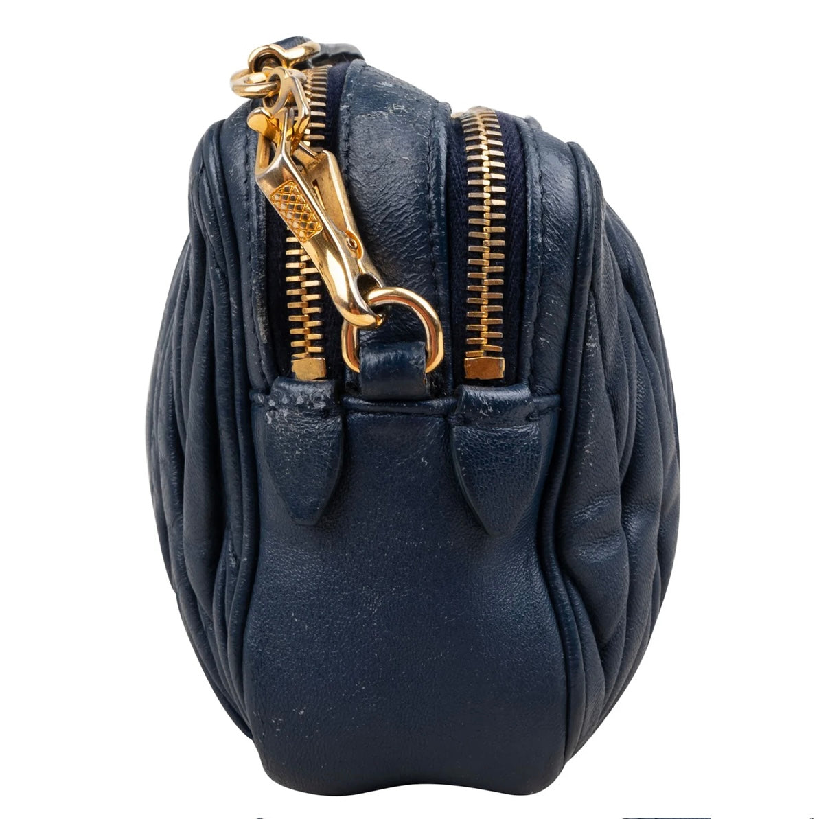 Miu Miu Matelassé Leather Camera Crossbody Bag
