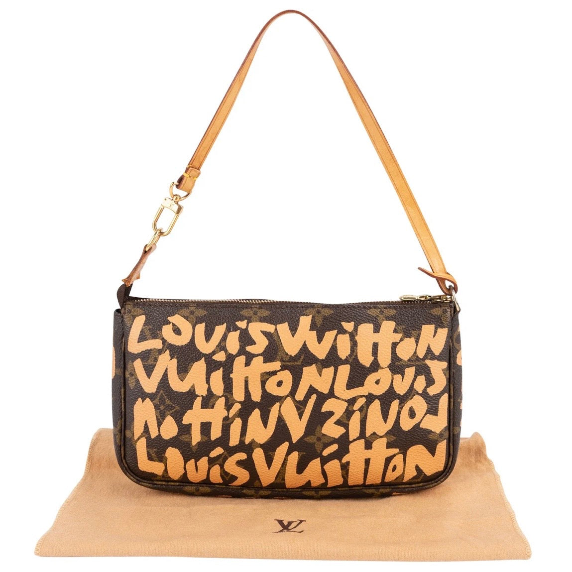 Louis Vuitton Limited Monogram Graffiti Pochette Accessoires Handbag