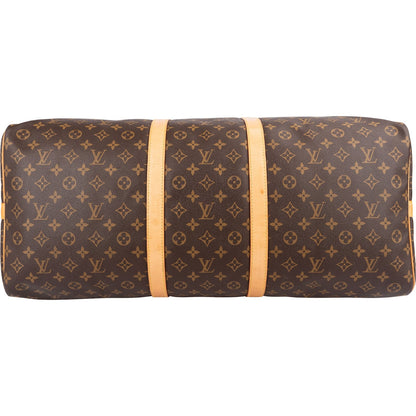 Louis Vuitton Monogram Canvas Keepall 60 Bandoulière Travel Bag