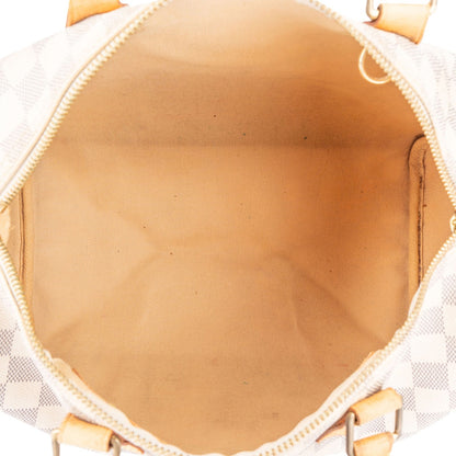 Louis Vuitton Monogram Damier Azur Speedy 30 Handbag