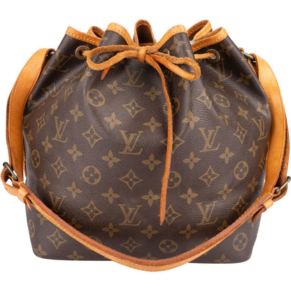 Louis Vuitton Monogram Canvas Sac Noé Petit Shoulder Bag