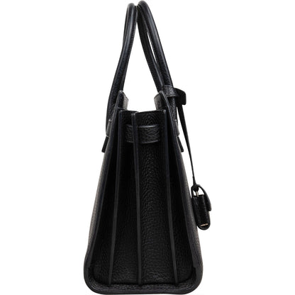 Saint Laurent Grained Leather Sac de Jour Handbag