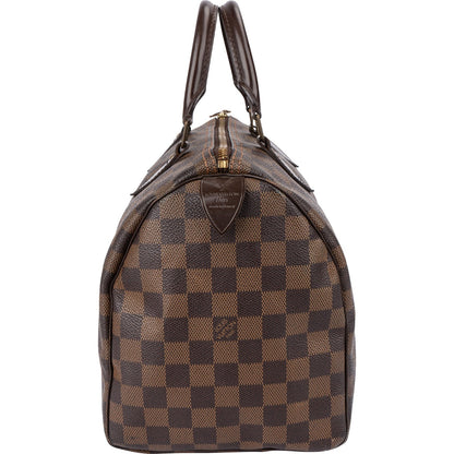 Louis Vuitton Monogram Damier Ebene Canvas Speedy 30 Handbag