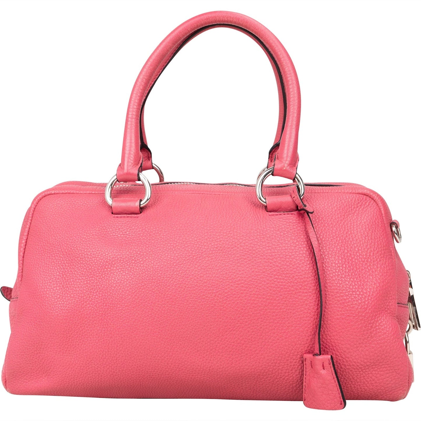 Prada Grained Leather Bauletto Handbag
