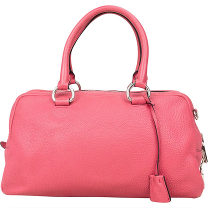 Prada Grained Leather Bauletto Handbag