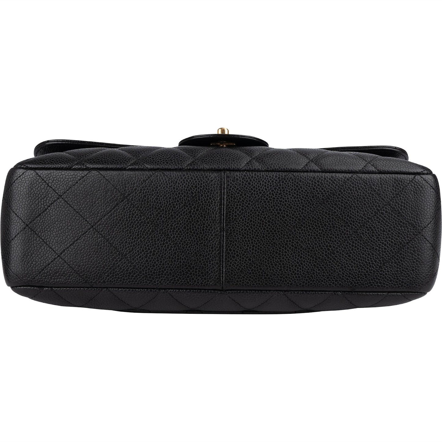 Chanel Quilted Caviar Leather Jumbo Single Flap Crossbody Bag