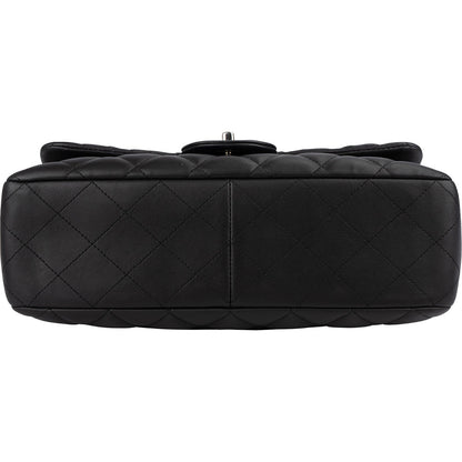 Chanel Quilted Lambskin Jumbo Single Flap Crossbody Bag