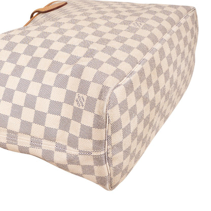 Louis Vuitton Monogram Damier Azur Canvas Neverfull MM Shoulder Bag