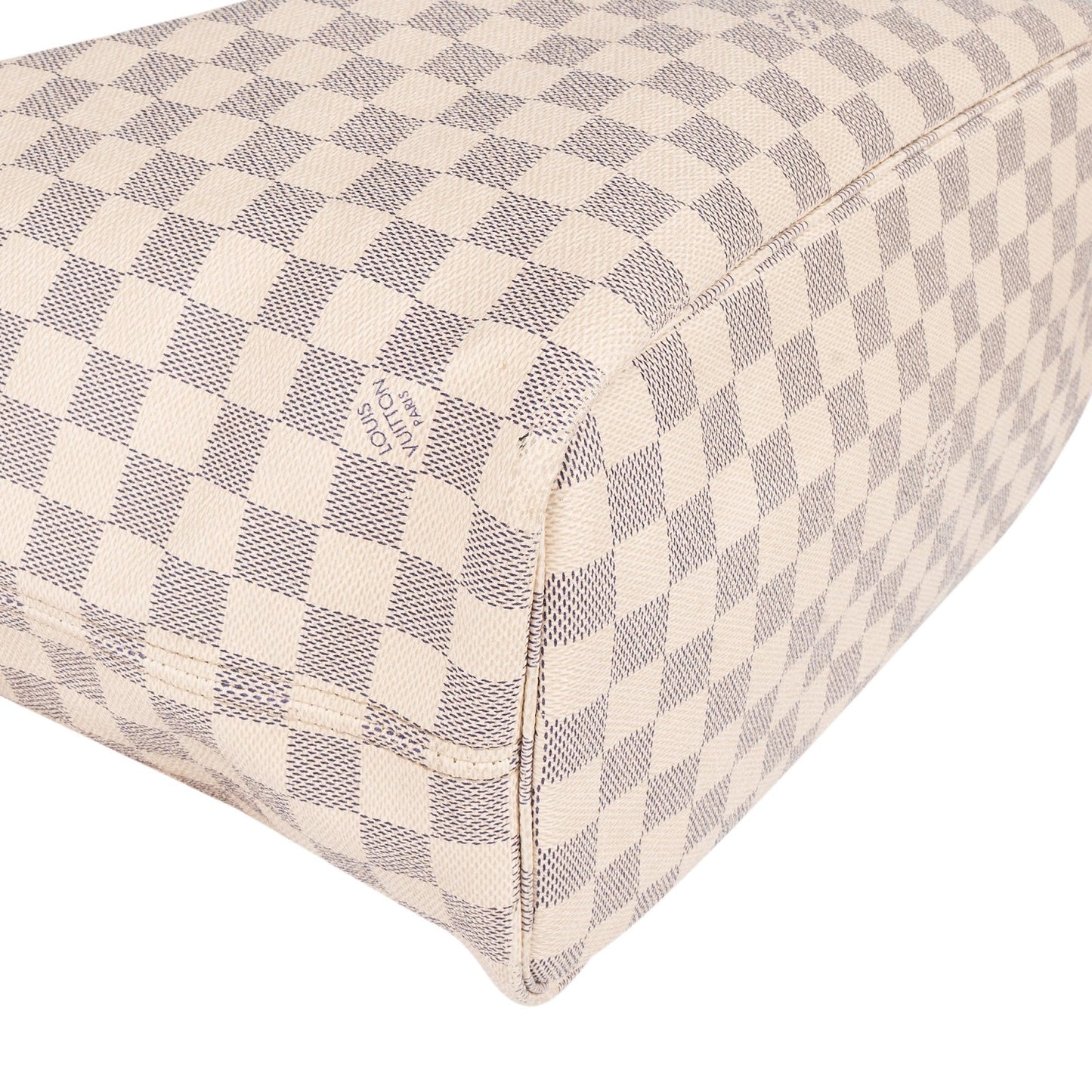 Louis Vuitton Monogram Damier Azur Neverfull MM Shoulder Bag