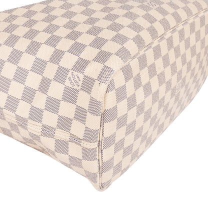 Louis Vuitton Monogram Damier Azur Neverfull MM Shoulder Bag