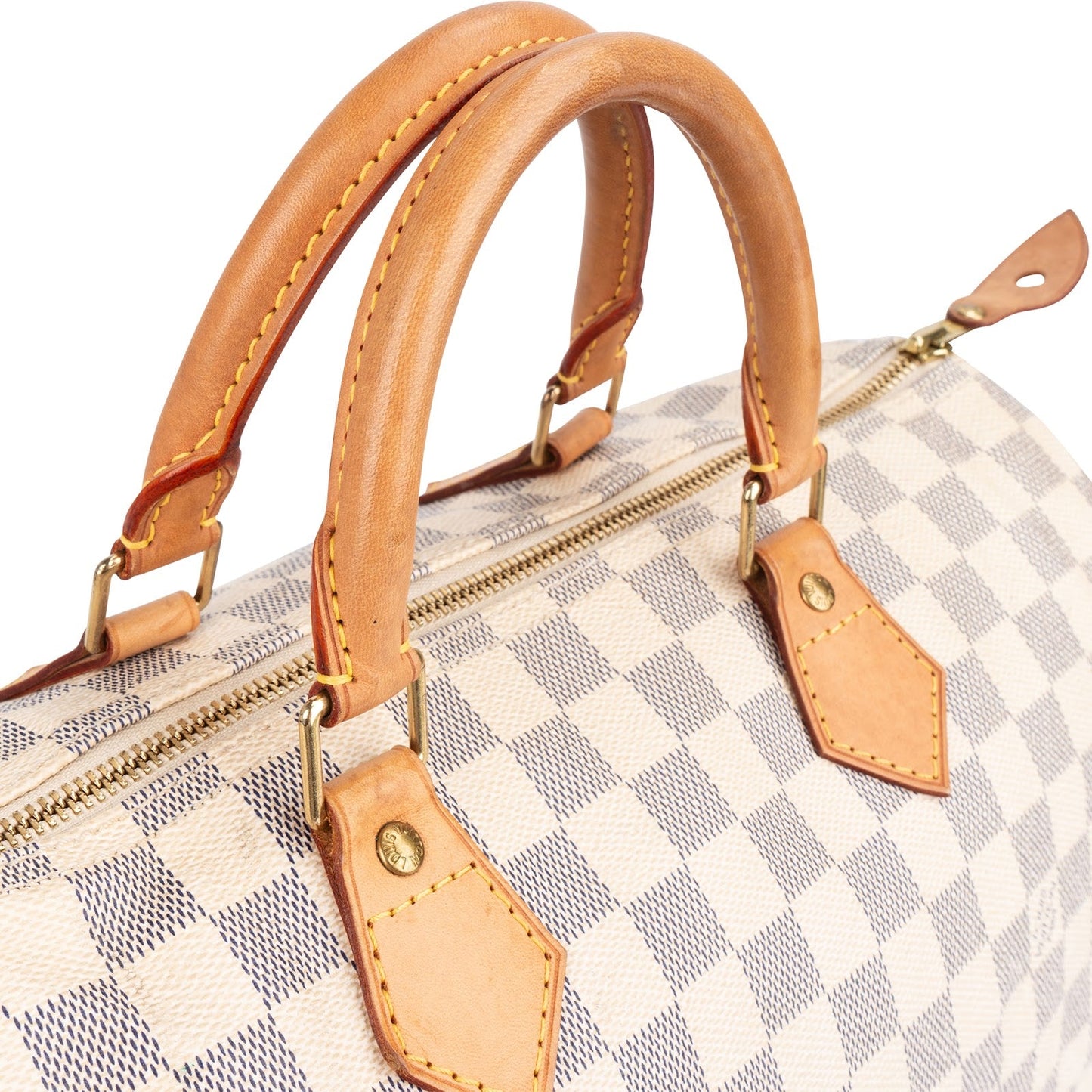 Louis Vuitton Monogram Damier Azur Canvas Speedy 35 Handbag