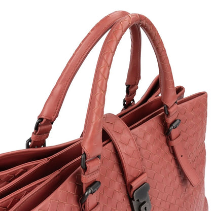 Bottega Veneta Intrecciato Leather Roma Tote Handbag
