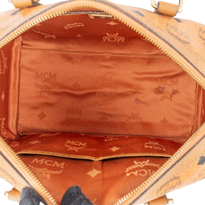 MCM Monogram Visetos Boston Handbag