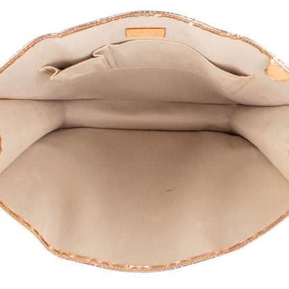 Louis Vuitton Limited Monogram Miroir Metallic Sac Plat Handbag