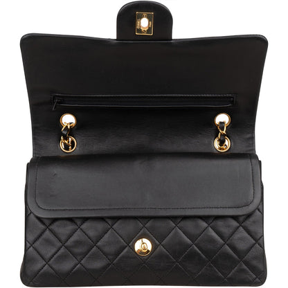 Chanel Quilted Lambskin 24K Gold Medium Double Flap Shoulder Bag