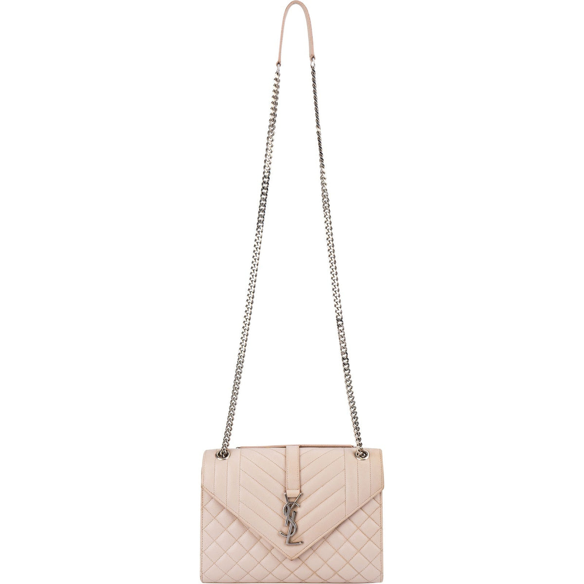 Yves Saint Laurent Grain De Poudre Matelassé Medium Envelope Crossbody Bag