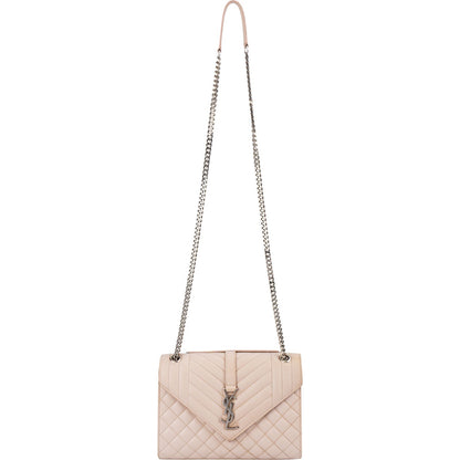 Yves Saint Laurent Grain De Poudre Matelassé Medium Envelope Crossbody Bag
