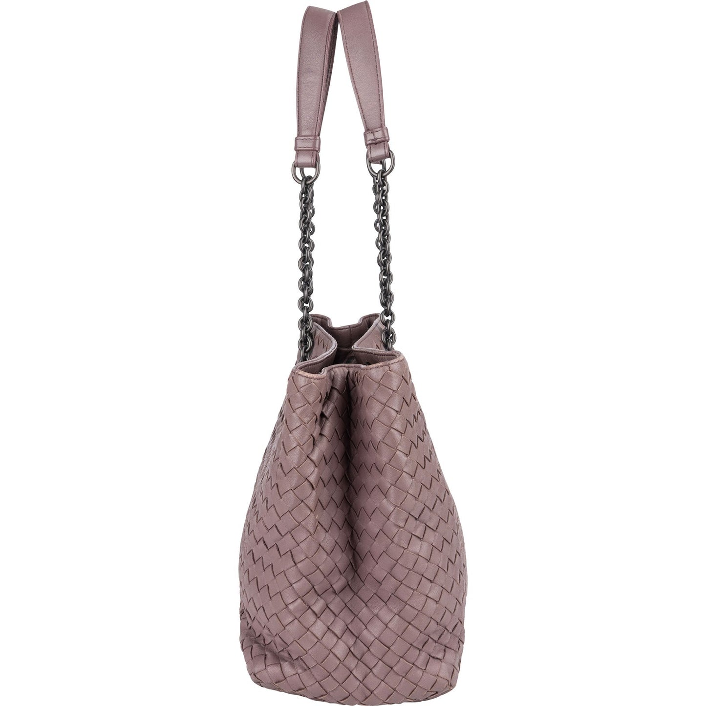 Bottega Veneta Intrecciato Leather Chain Tote Shoulder Bag