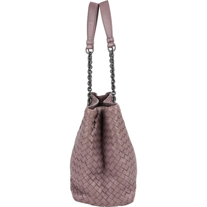 Bottega Veneta Intrecciato Leather Chain Tote Shoulder Bag