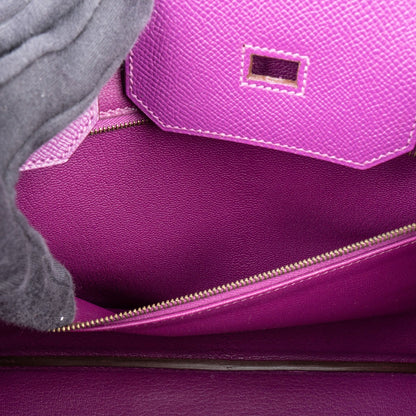 Hermès Violet Epsom Leather Birkin 35 Handbag